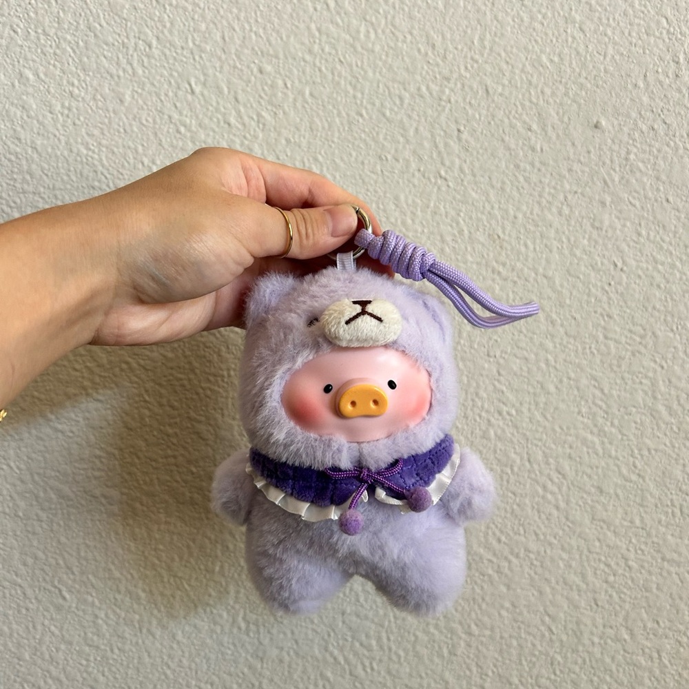TEDDY LULU THE PIG VINTAGE JOYFUL SERIES - PURPLE